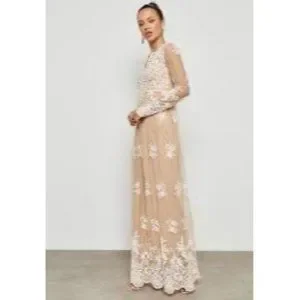 Forever 21 Dresses Forever 2 Embroidered Lace Maxi Dress Size S Poshmark
